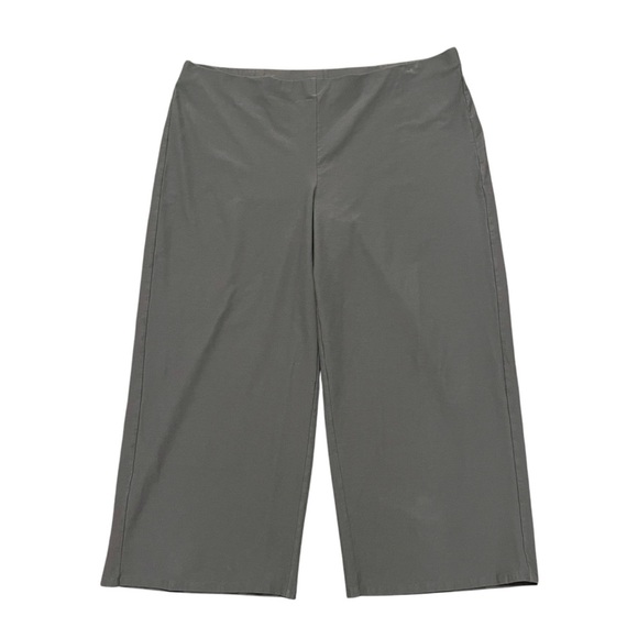 Eileen Fisher Stretchy Wide Leg Cropped Pants - Picture 1 of 6